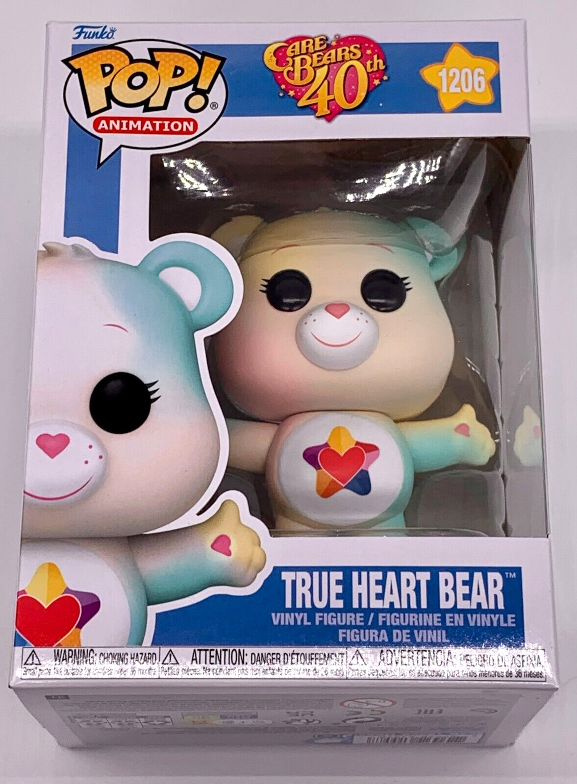 Care Bears 40th Anniversary True Heart Bear Pop #1206 Vinyl Figure Funko 2022