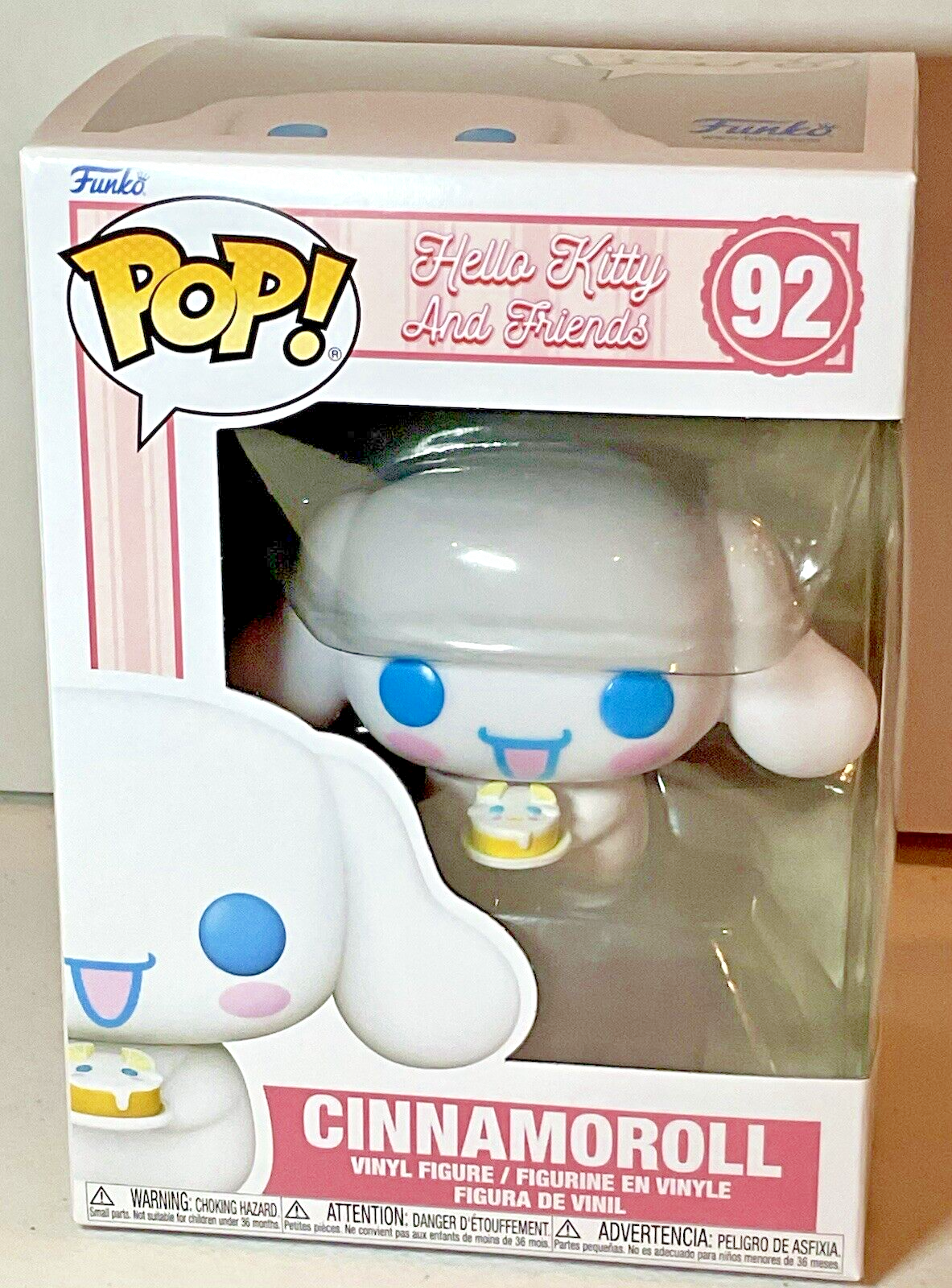 Cinnamoroll Pop #92 Hello Kitty And Friends Funko Pop 2024 Cinnamoroll with Cake
