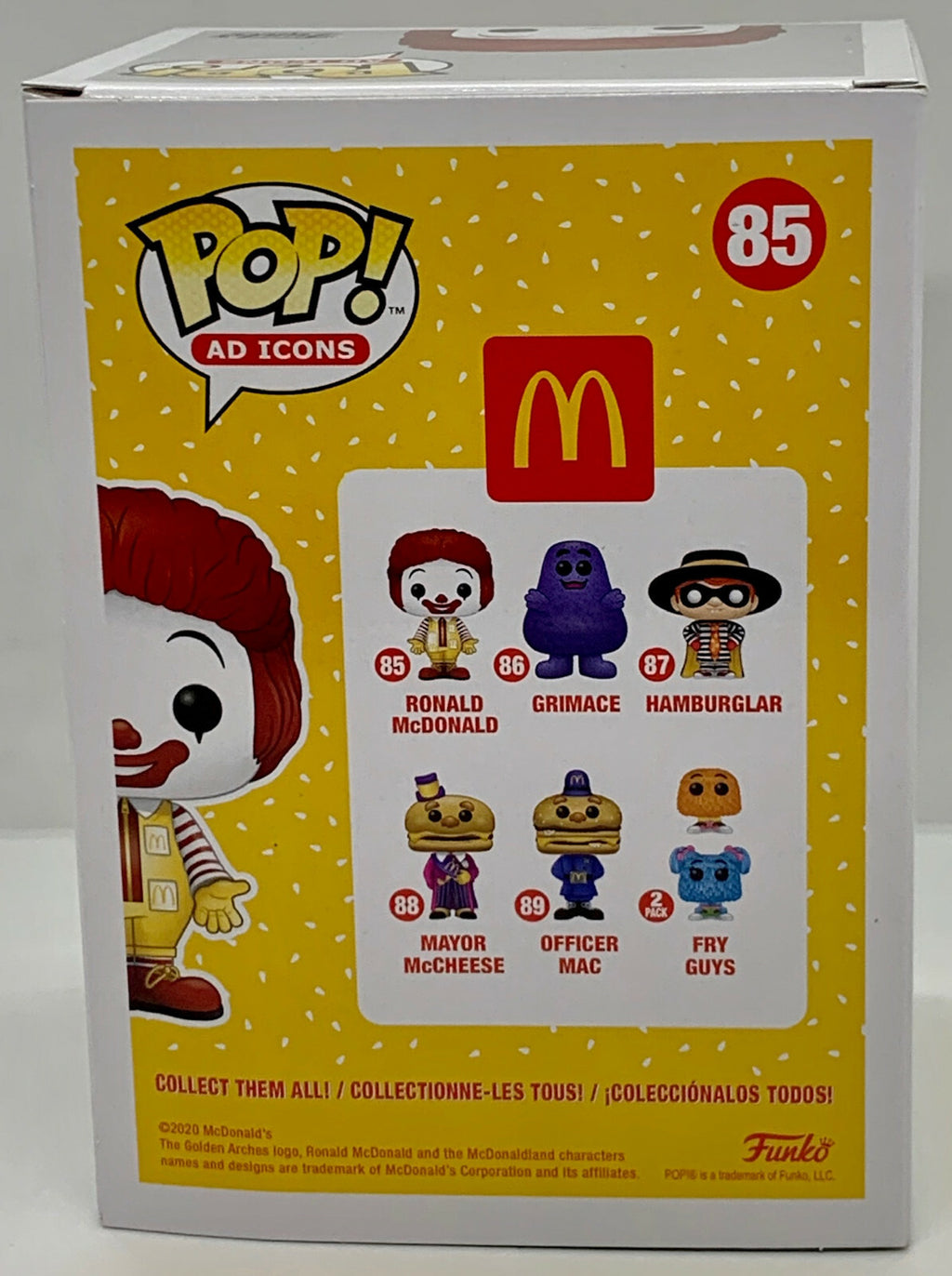 Ronald McDonald Pop #85 McDonald's Funko Pop Ad Icons 2020