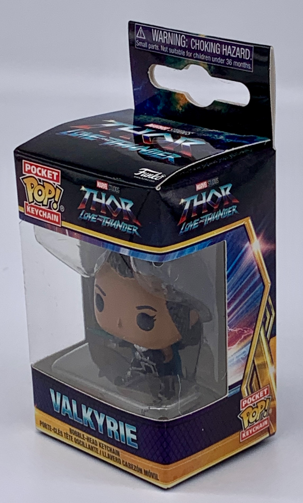 Valkyrie Pocket Pop Keychain Marvel Studios Funko 2022 Thor Love and Thunder