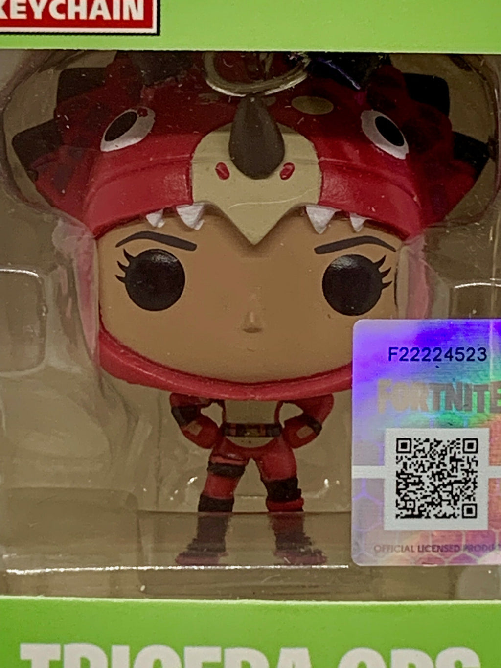 Fortnite Tricera Ops Funko Pocket Pop Keychain 2018 Vaulted
