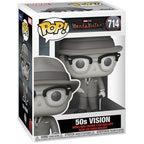 Vision 50's Black & White Pop #714 Funko Wanda Vision Marvel Minor Box Damage