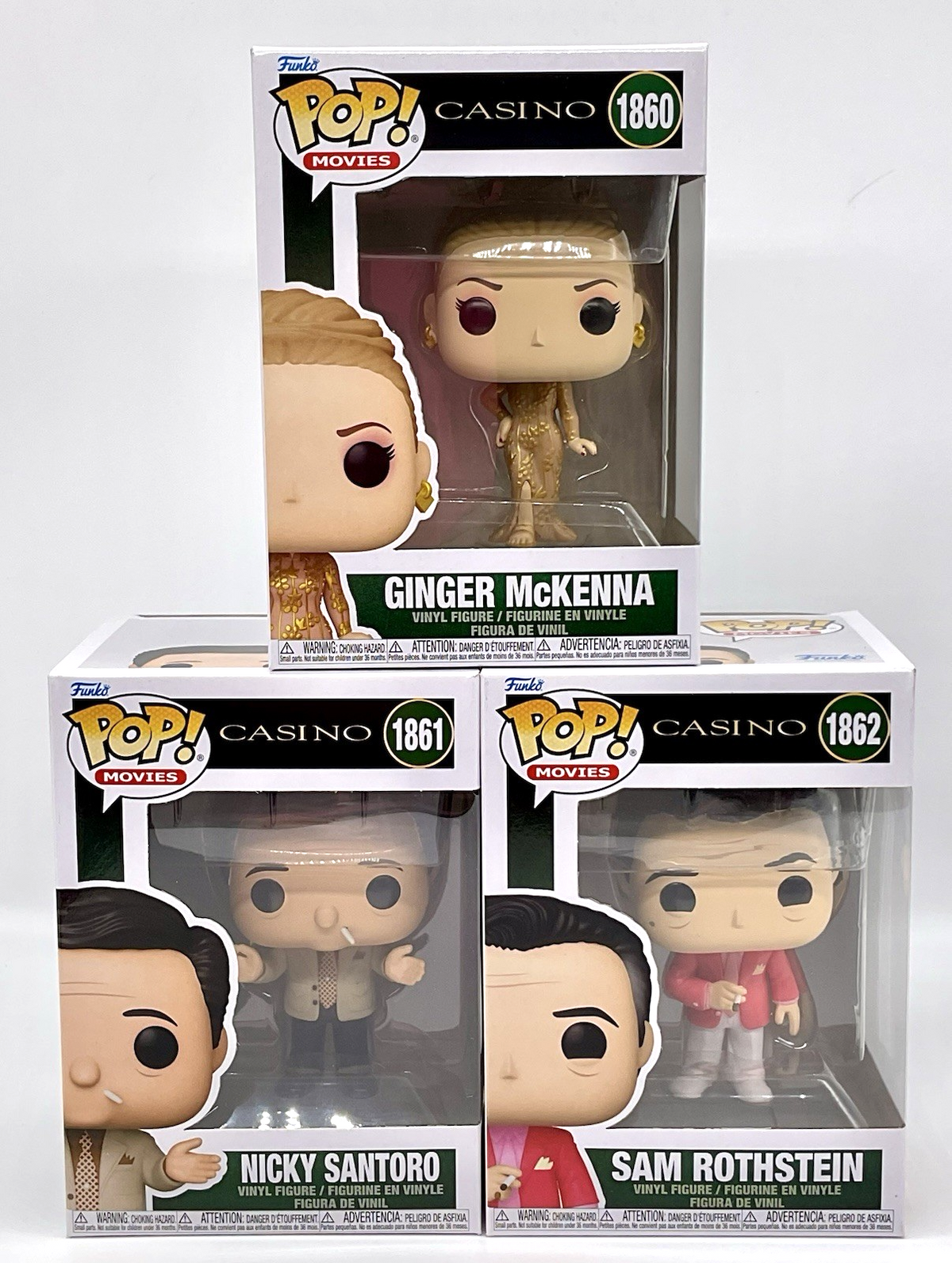 Casino Funko Pop 3 Piece Set Ginger #1860, Nicky #1861, Sam #1862 Casino 2024