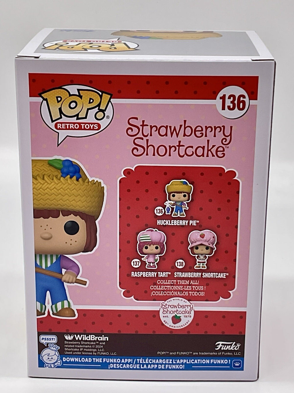 Strawberry Shortcake Huckleberry Pie Pop #136 Funko Pop Retro Toys 2024