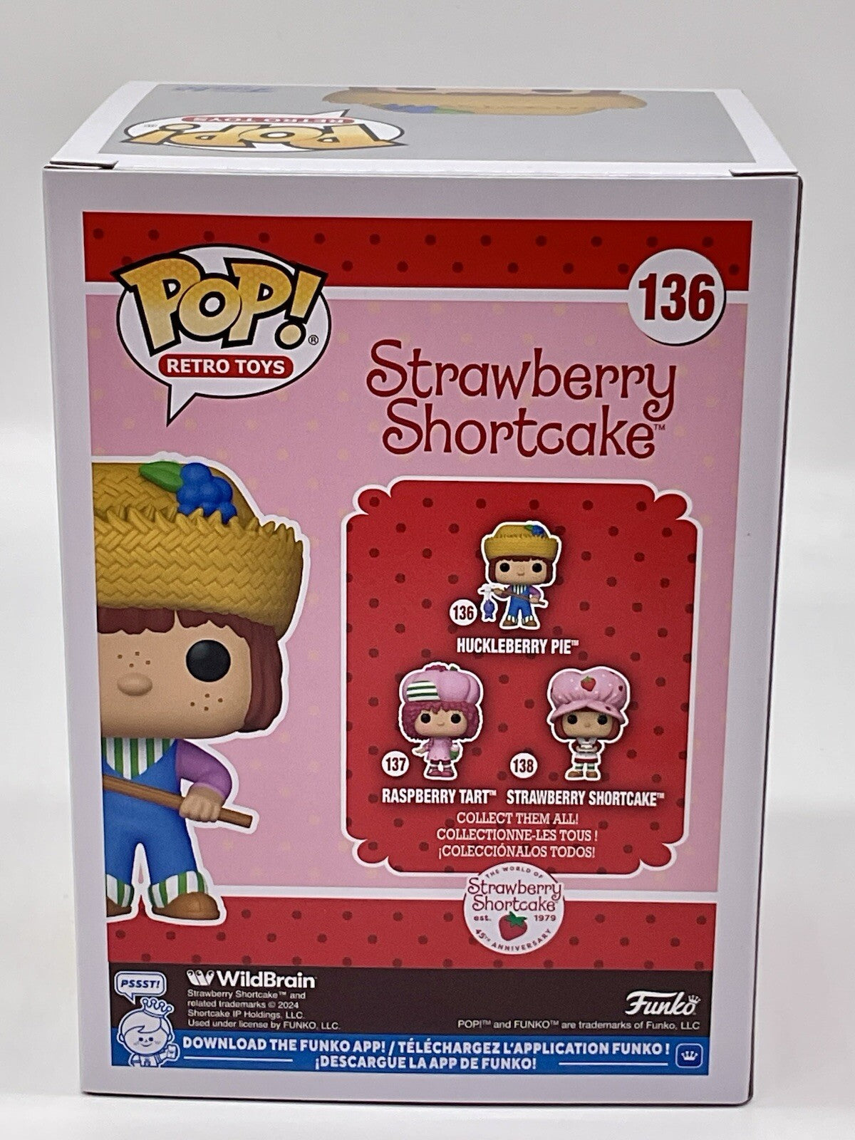 Strawberry Shortcake Huckleberry Pie Pop #136 Funko Pop Retro Toys 2024