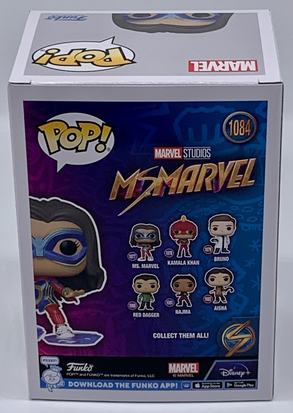 Ms. Marvel Pop #1084 Marvel Ms. Marvel Amazon Exclusive Funko 2022