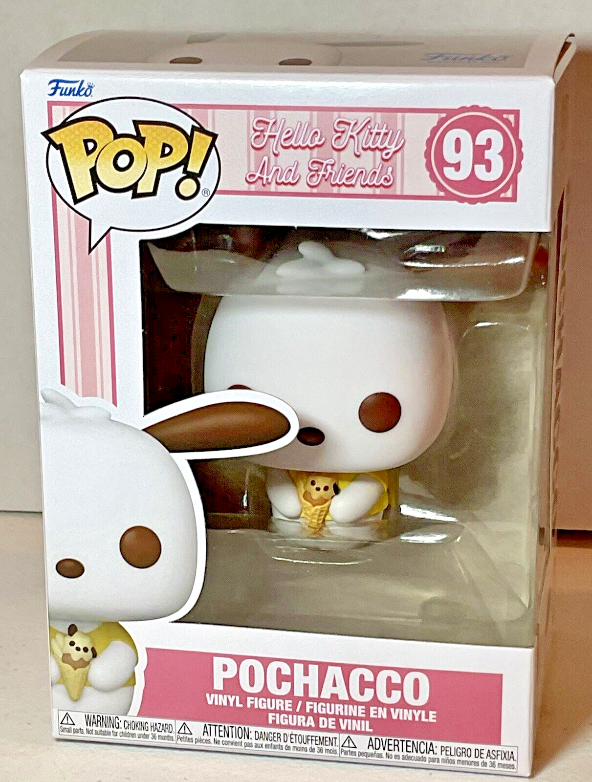 Pochacco Pop #93 Hello Kitty and Friends Funko 2024 Pochacco with Ice Cream