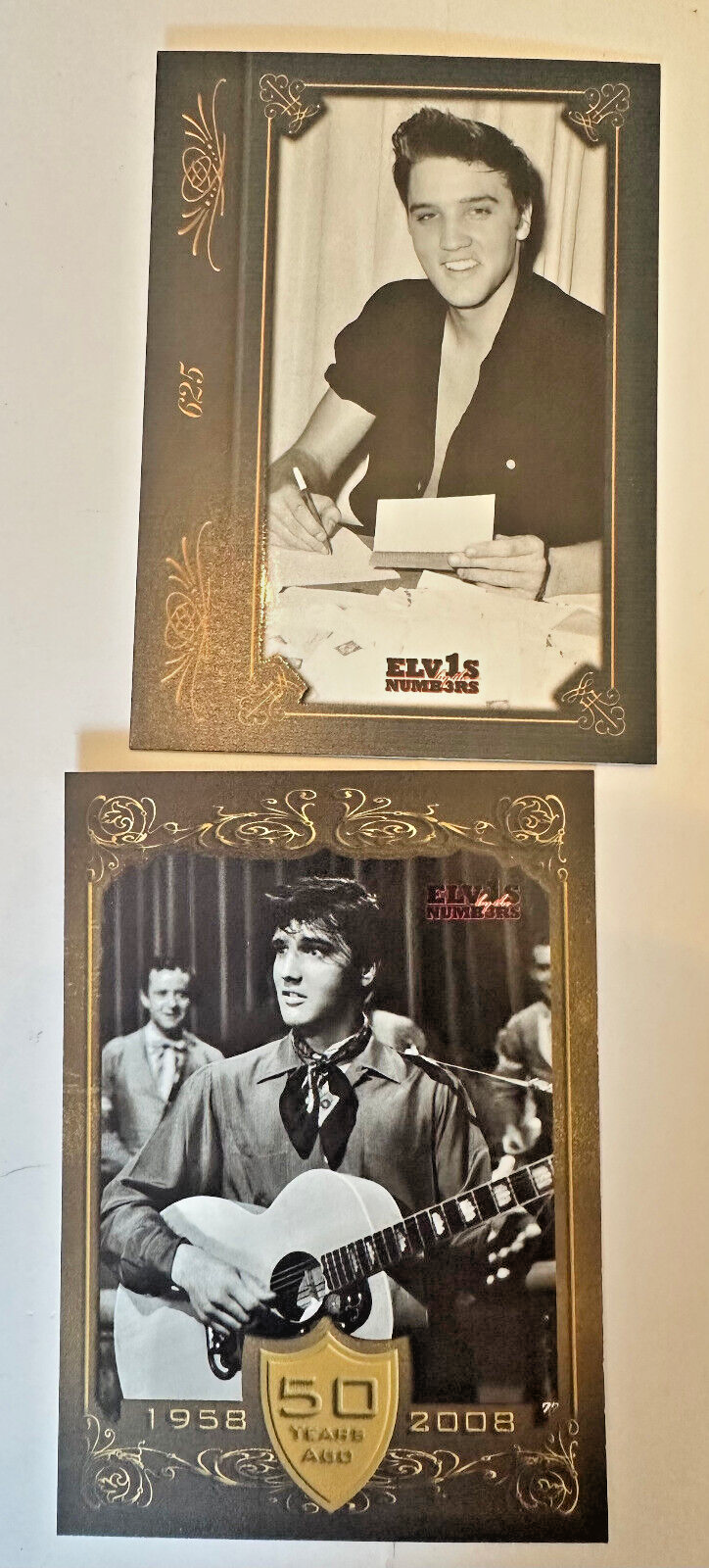Elvis by the Numbers Collectible Cards Press Pass 5 Cards per Pack Sealed Packs
