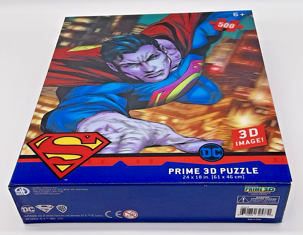 Superman Prime 3D Puzzle 500 Pieces DC 3D Image Superman