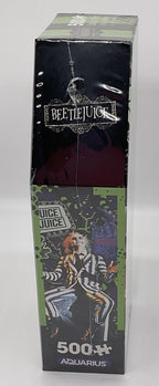 Beetlejuice 500 Piece Puzzle Coffin Box Puzzle Art Poster 14in x 19in Aquarius