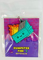 Dumpster Fire Key Chain 100% Soft 2019 Dumpster Fire