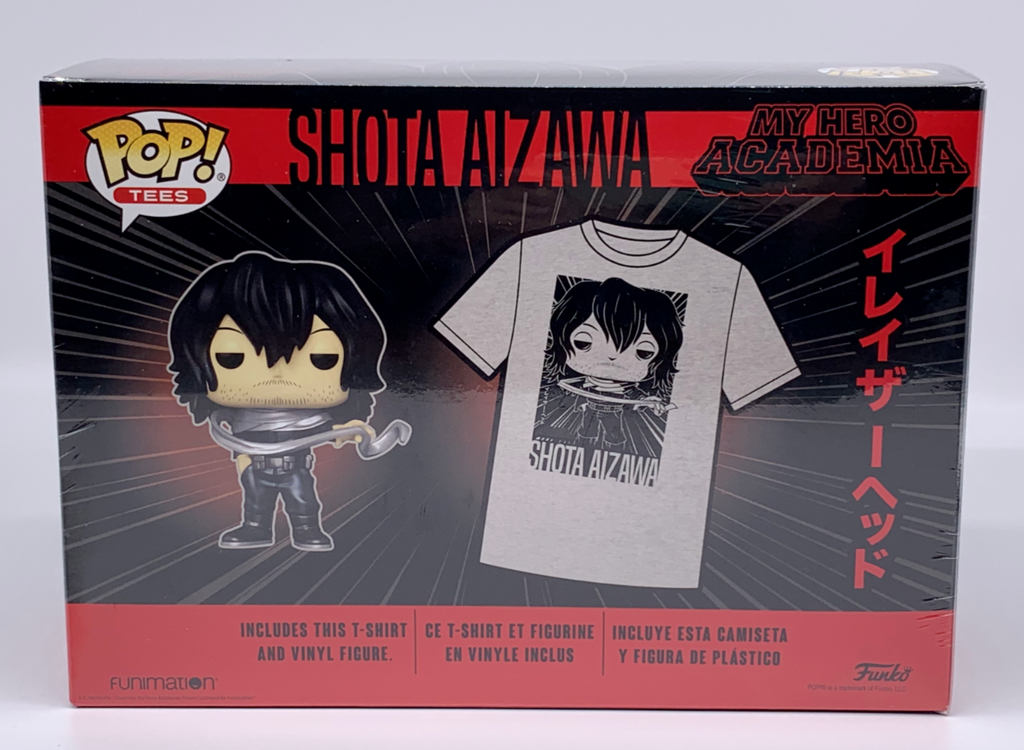Shota Aizawa Pop #375 w/Short Sleeve T-Shirt Funko 2022 My Hero Academia Medium