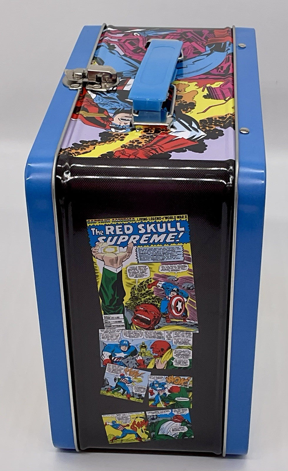 Captain America PX Exclusives Metal Lunch Box with Beverage Container Tin Titans