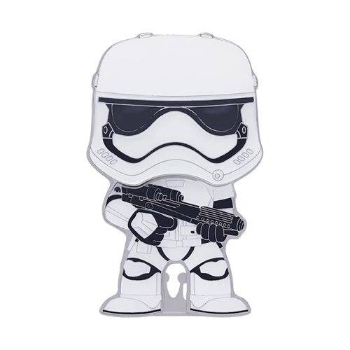 Star Wars First Order Stormtrooper Funko Pop Pin #30 Glows Large Enamel Pin 2022