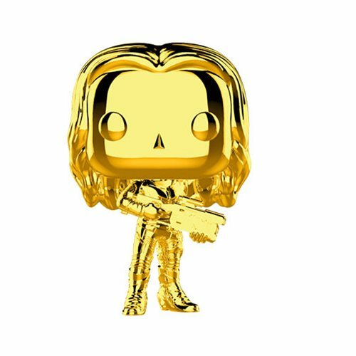 Gamora #382 Gold Chrome Marvel Studio's 10th  Funko Pop 2018 minor damage SEE