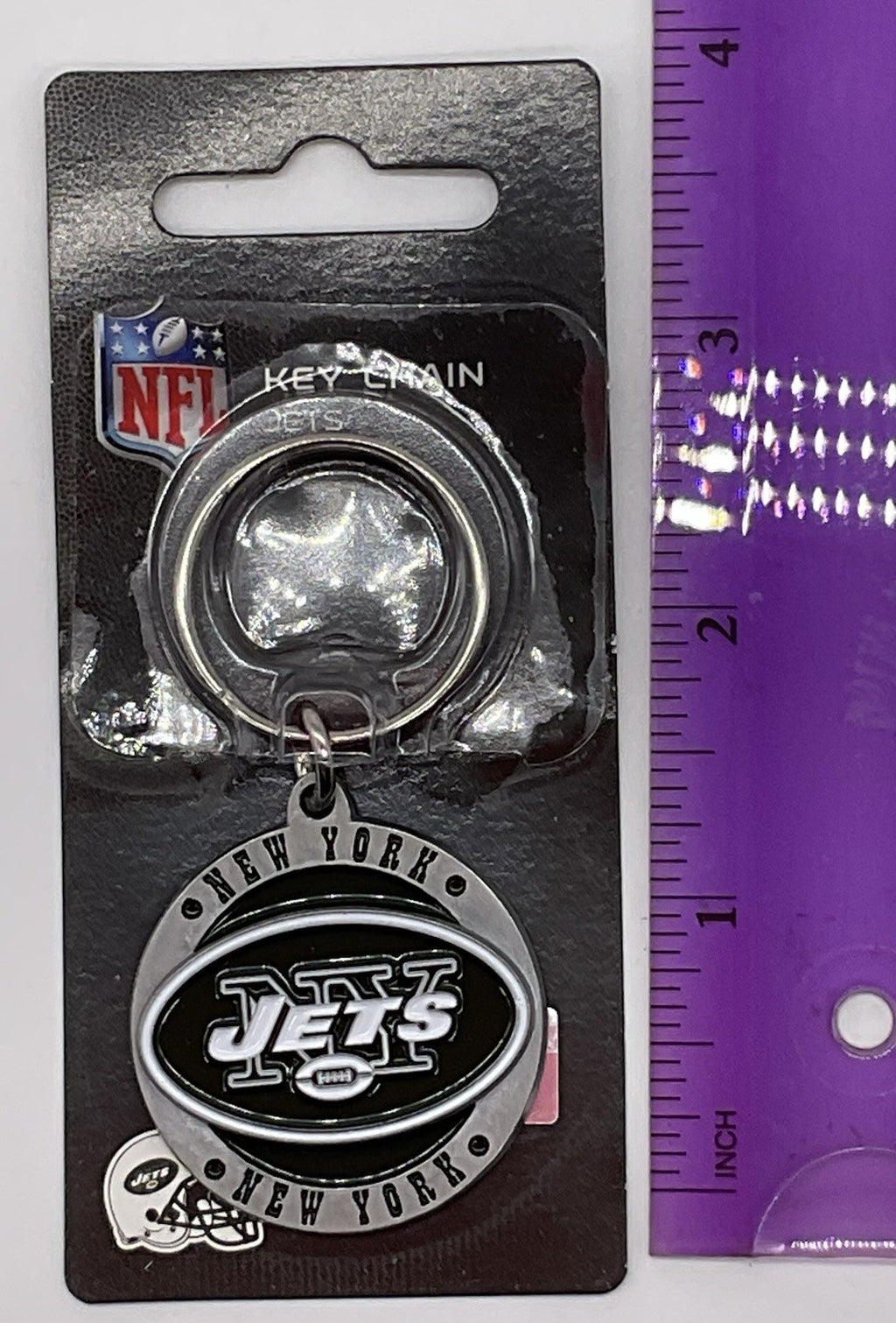 NFL New York Jets Key Chain Metal - NFL Logo Key Chain New York Jets