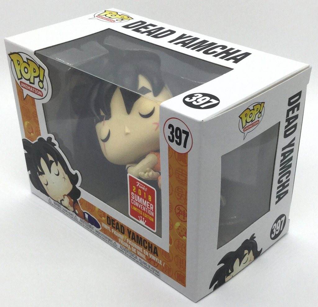 Dead Yamcha Pop #397 Dragonball Z 2018 SDCC Vaulted Limited Edition in Protector