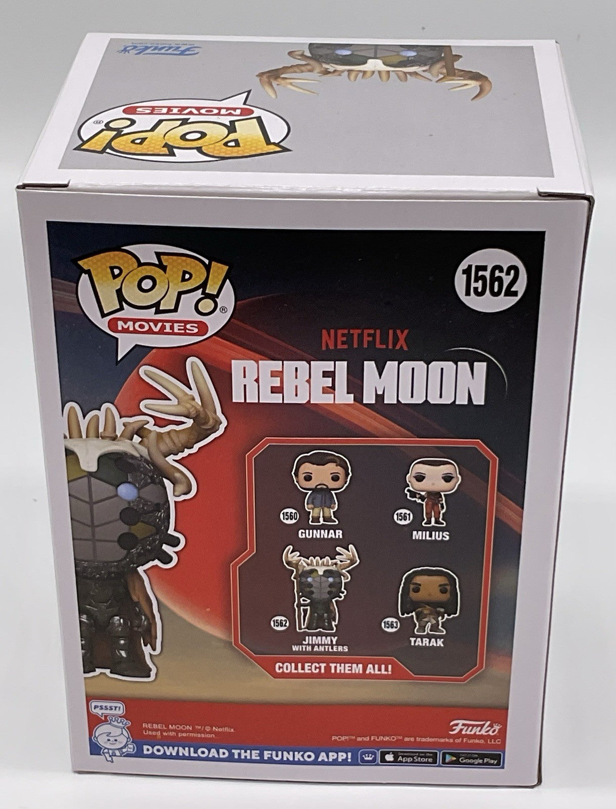 Jimmy With Antlers Pop #1562 Netflix Rebel Moon Funko Pop Movies 2024