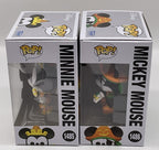 Mickey Mouse Pop #1486 + Minnie Mouse Pop #1485 Funko Halloween  2 Piece Set