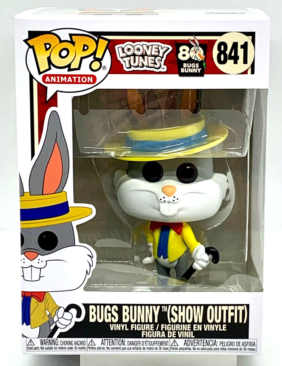 Bugs Bunny Show Outfit Pop #841 Looney Tunes 80th Anniversary Funko Pop 2020