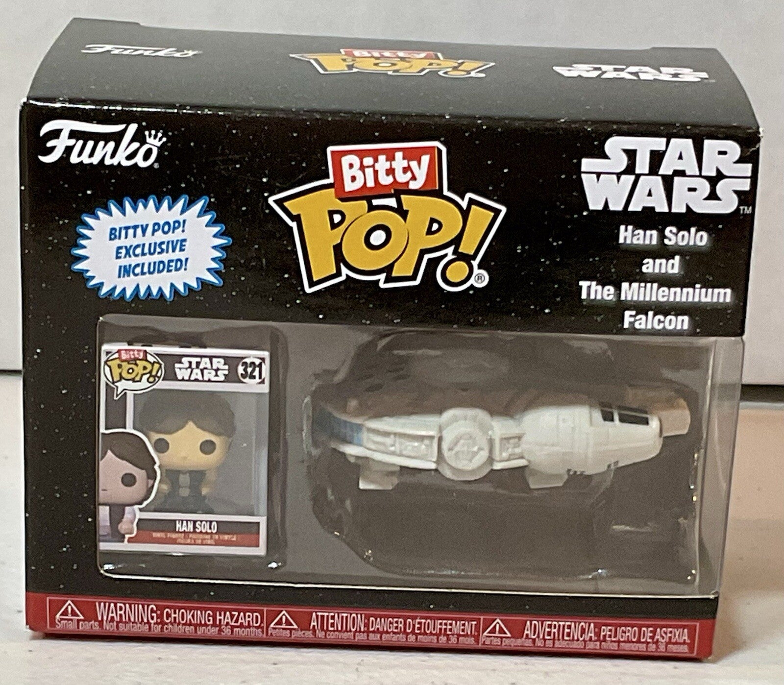 Han Solo And The Millennium Falcon Funko Bitty Pop 2024 Bitty Pop Exclusive