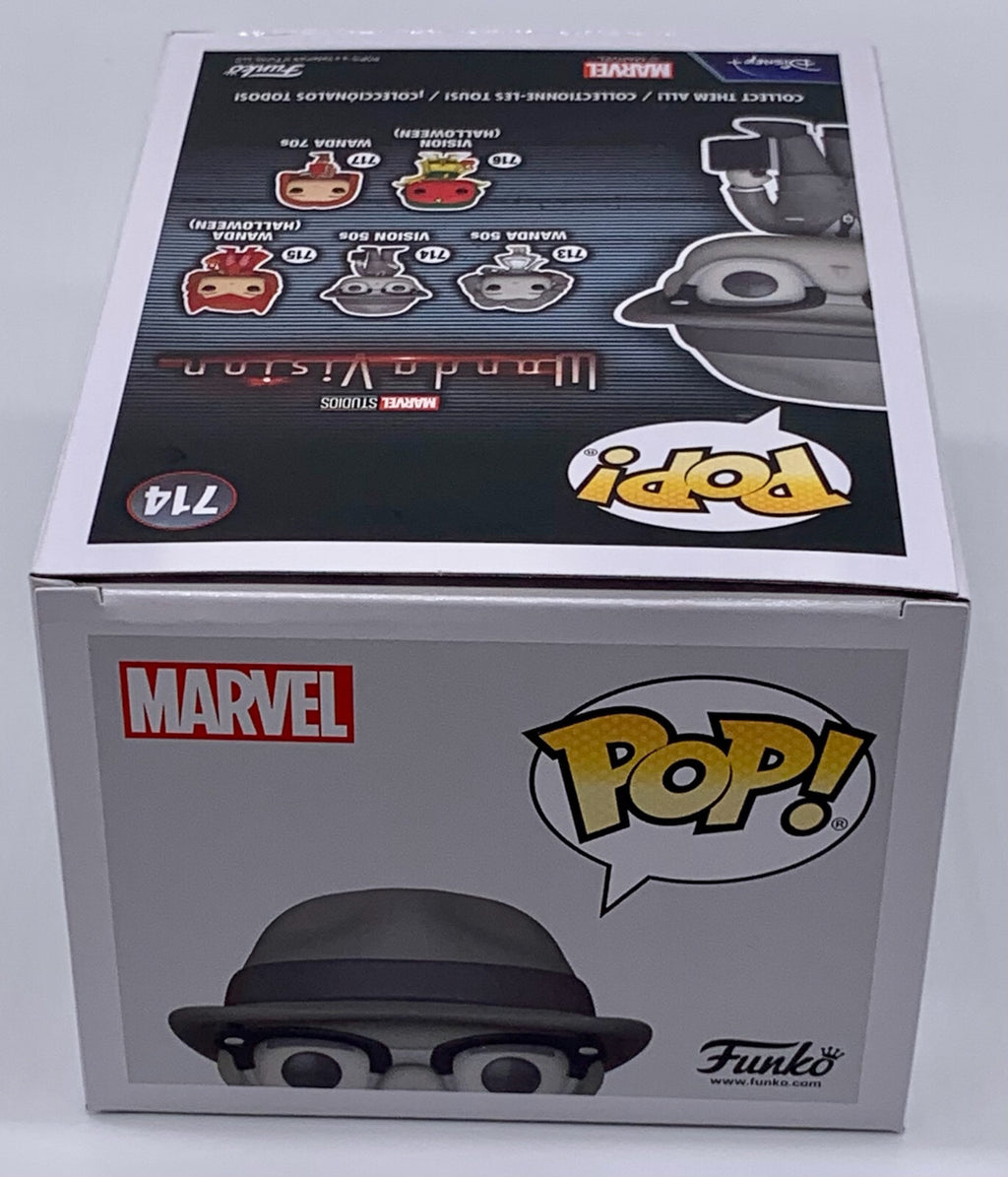 Vision 50's Black & White Pop #714 Funko Wanda Vision Marvel Minor Box Damage