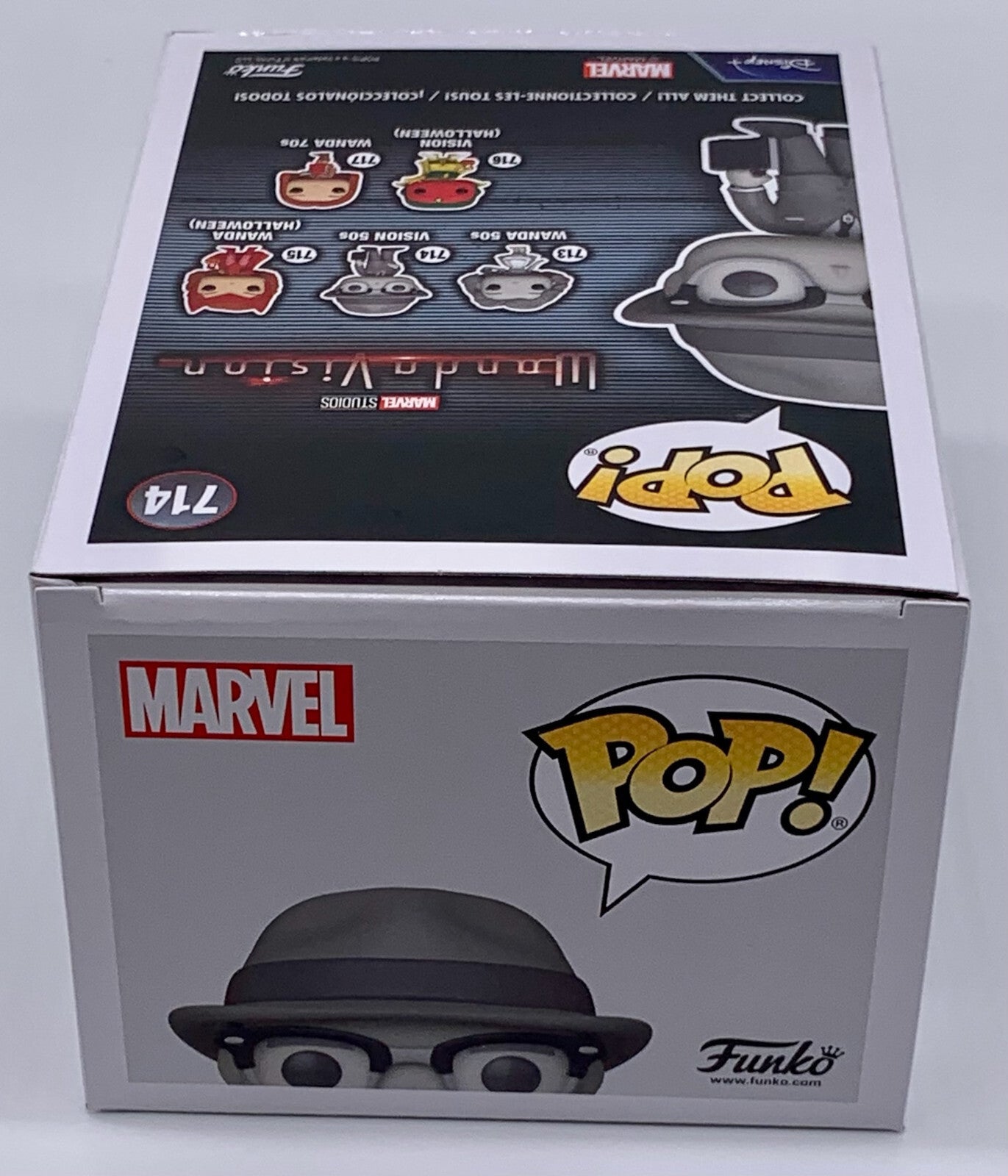 Vision 50's Black & White Pop #714 Funko Wanda Vision Marvel Minor Box Damage