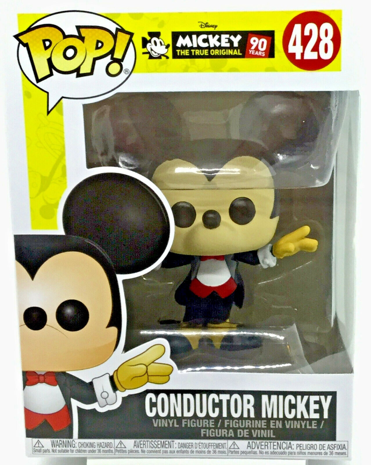 Conductor Mickey Pop #428 Funko Mickey The True Original 90 Years Disney