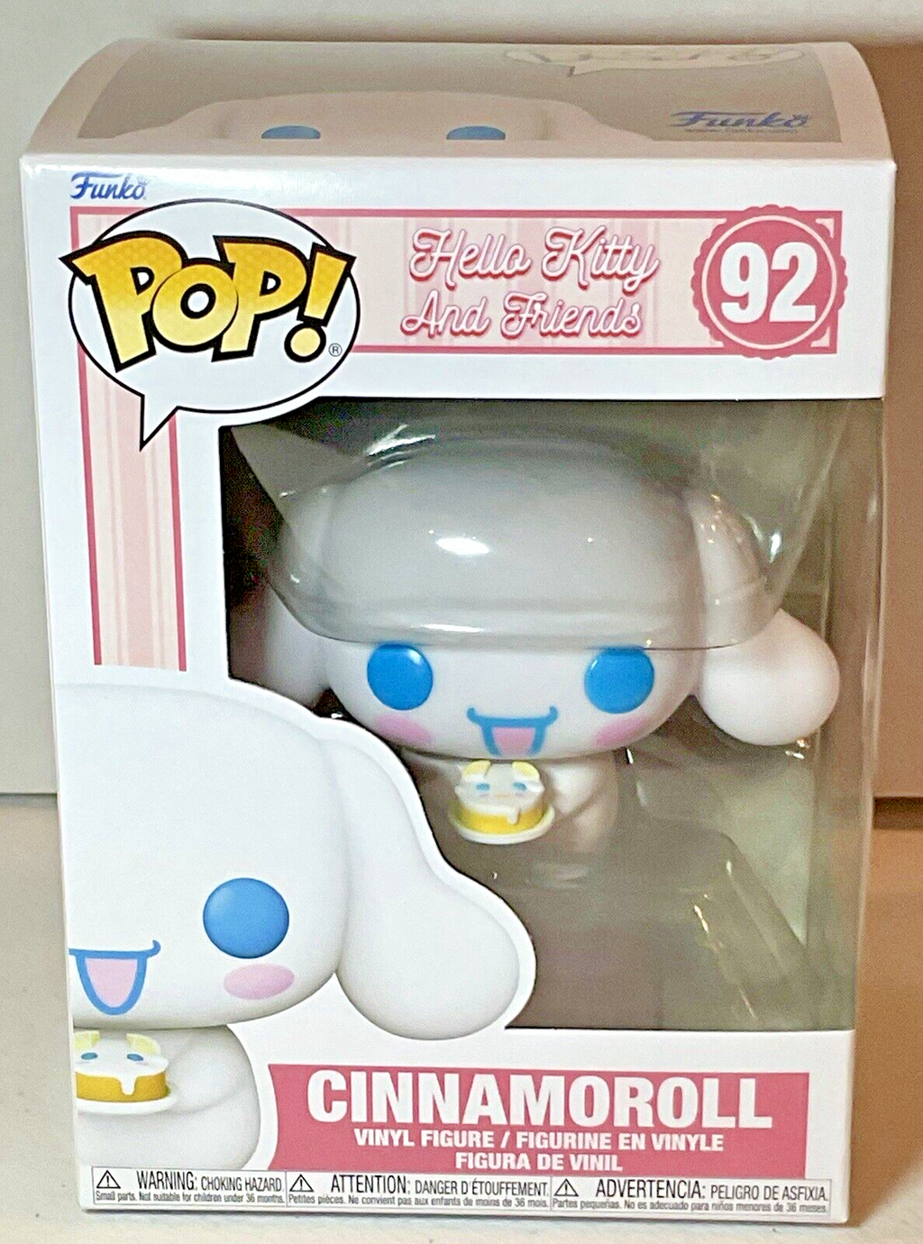 Cinnamoroll Pop #92 Hello Kitty And Friends Funko Pop 2024 Cinnamoroll with Cake