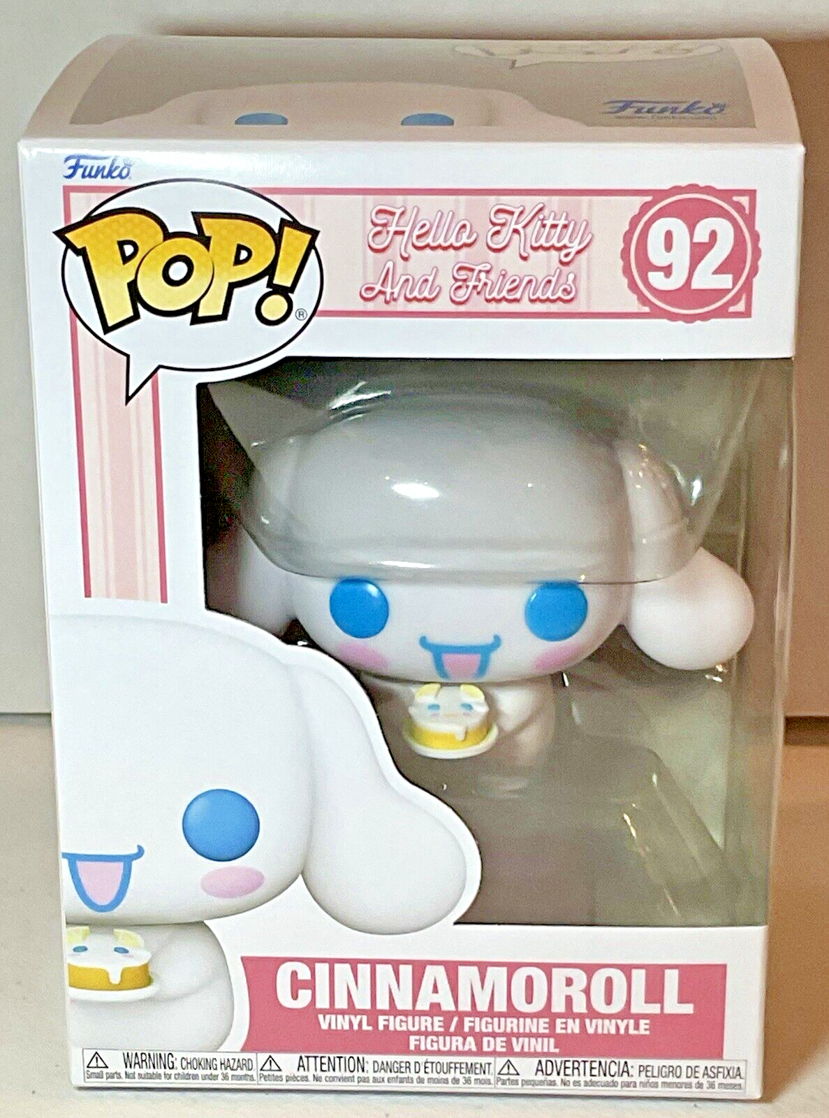 Cinnamoroll Pop #92 Hello Kitty And Friends Funko Pop 2024 Cinnamoroll with Cake