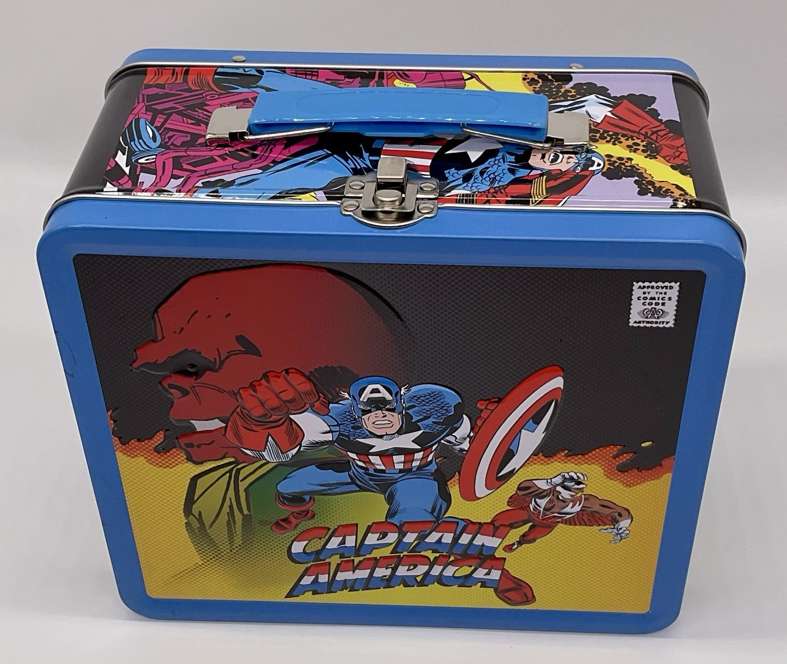 Captain America PX Exclusives Metal Lunch Box with Beverage Container Tin Titans