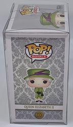 Queen Elizabeth II Pop #01 Green Suit Funko Pop Royals 2022 in Protector