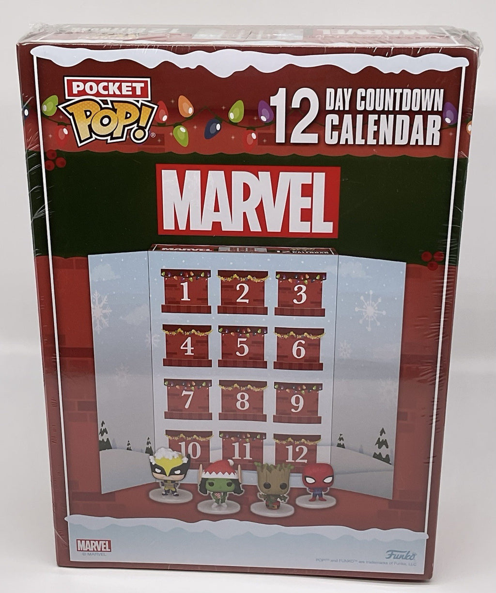 Marvel 12 Day Count Down Calendar Funko Pocket Pop 2024 Advent Calendar 