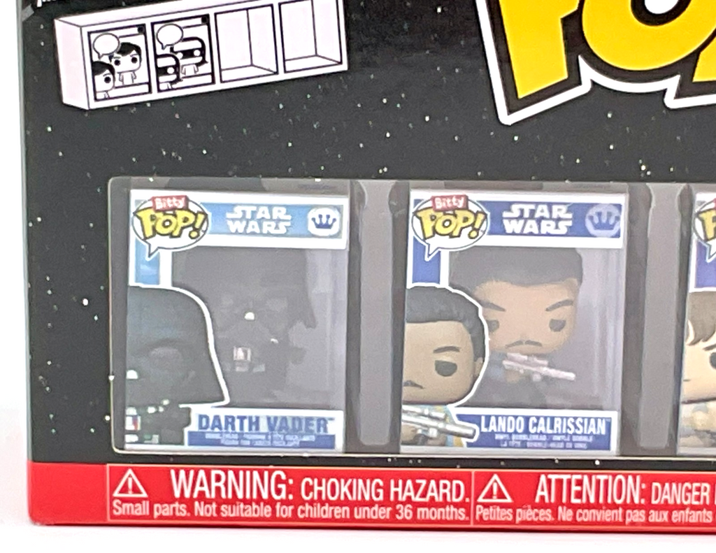 Star Wars Funko Bitty Pop 4-Pack with Stackable Shelf 2025 (A)