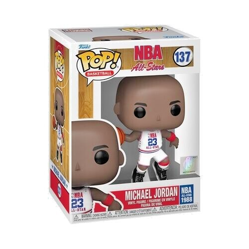 Michael Jordan Pop #137 NBA All-Stars 1988 Funko Pop Basketball 2021 w/protector