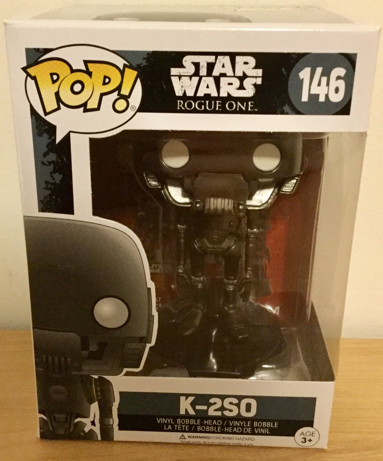 Star Wars Rogue One K-2SO Pop #146 Bobble Head Funko Pop 2016 Star Wars Vaulted