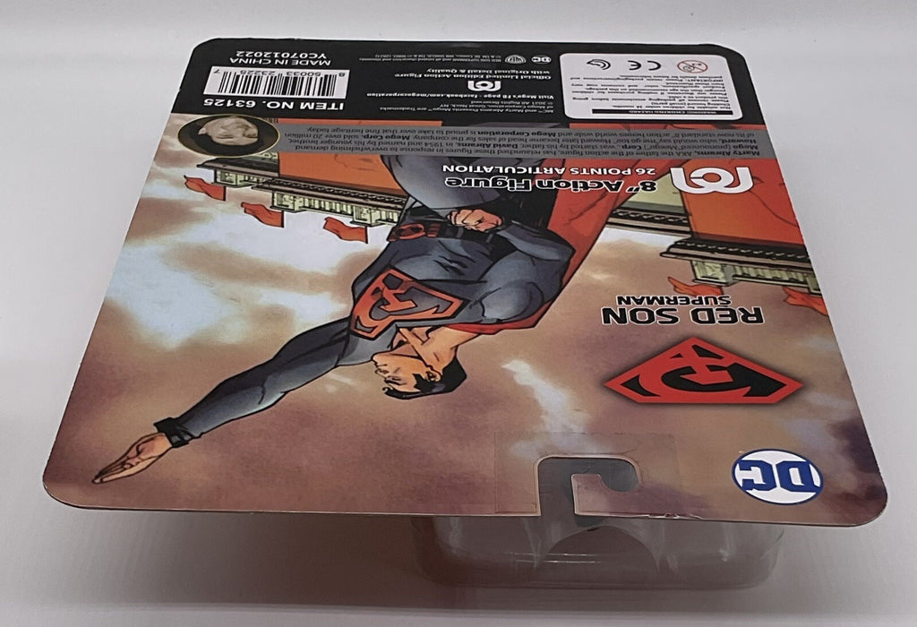 Red Son Superman 8” Action Figure MEGO 2021 DC World's Greatest Heroes