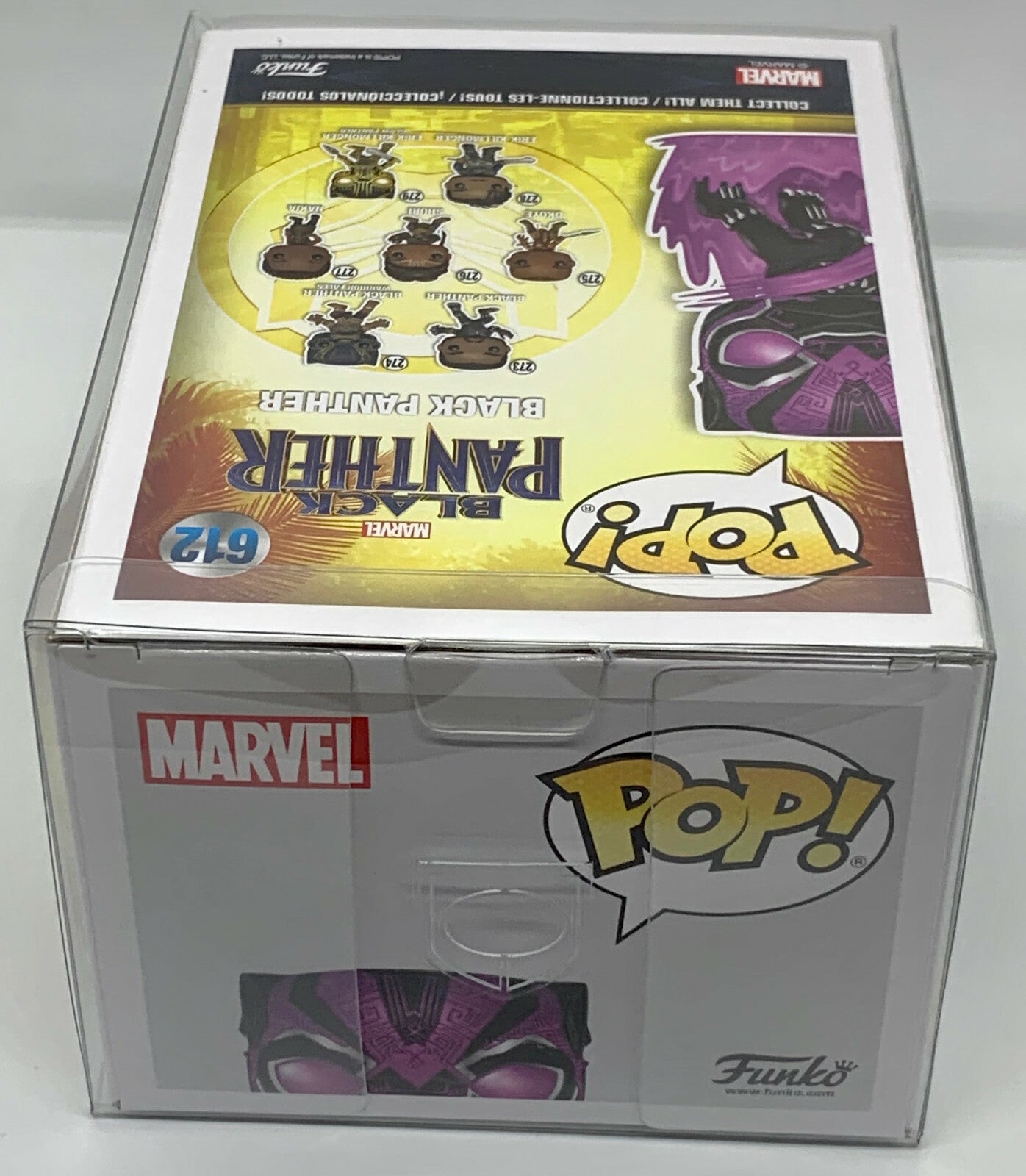 Black Panther Pop #612 Glow Marvel Collector Corps Exclusive in Protector Funko