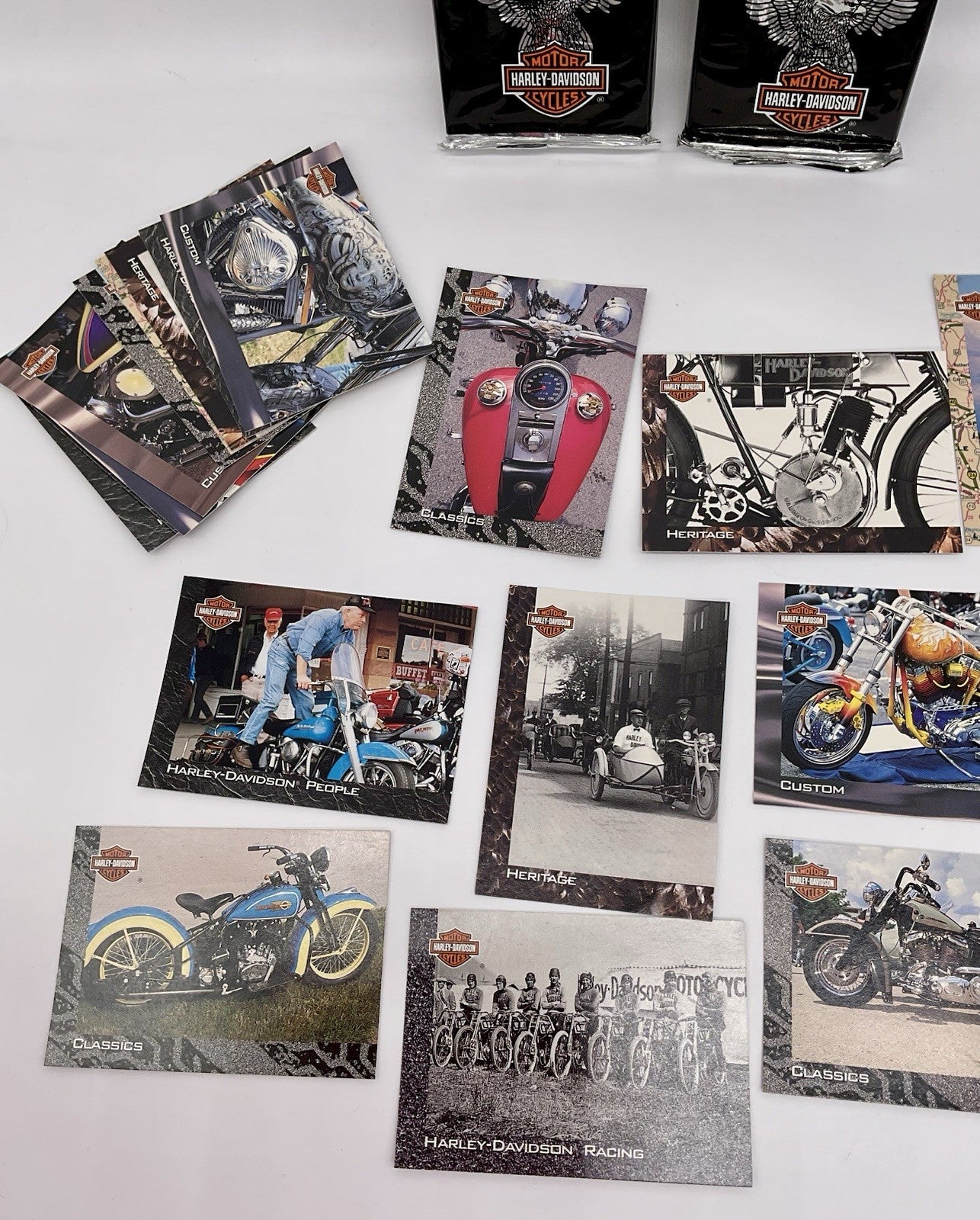 Harley Davidson Collectible Cards Skybox 18 Cards Per Pack 1994 - 3 Packs