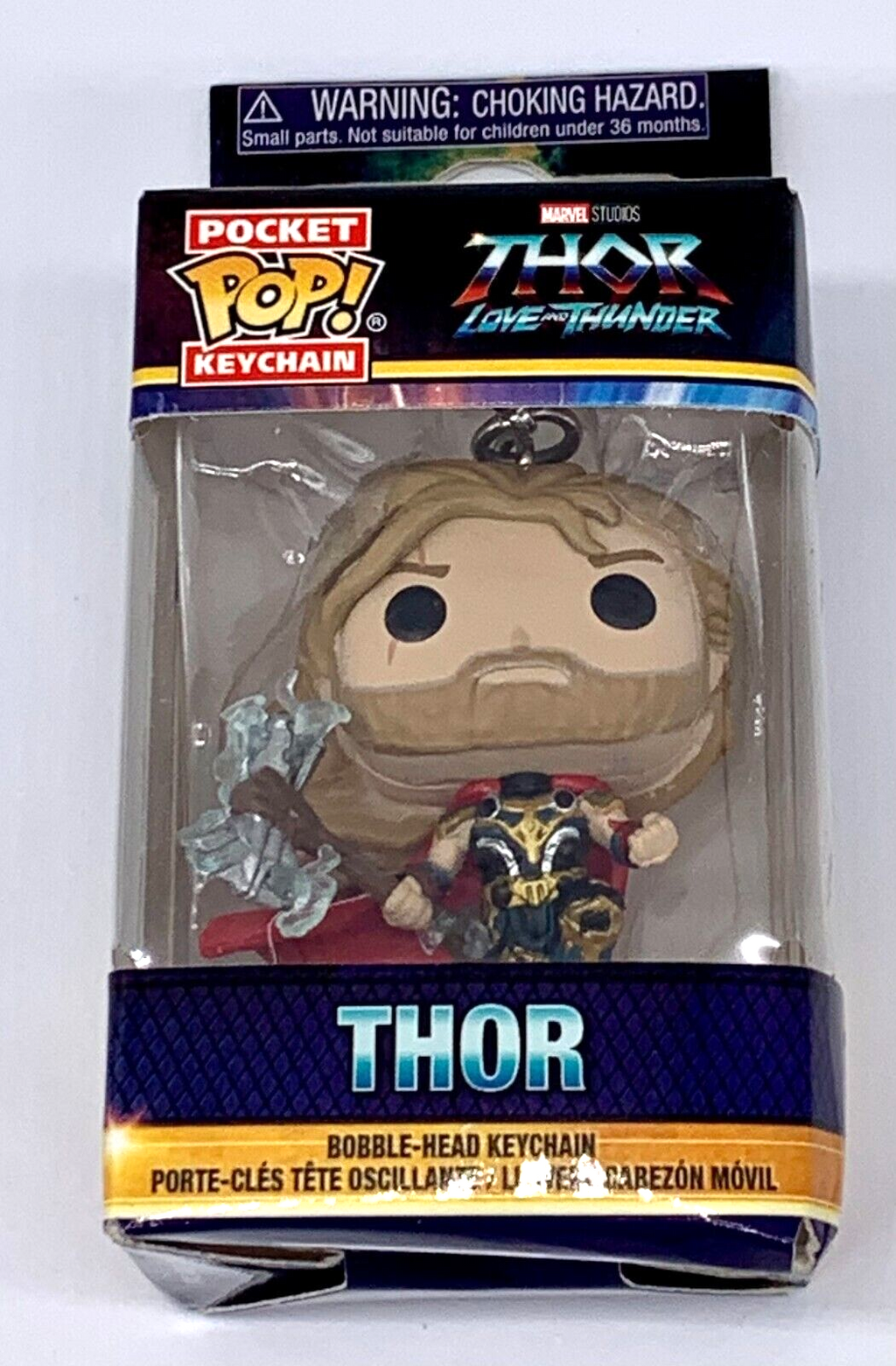 Thor Pocket Pop Keychain Marvel Studios Funko 2022 Thor Love and Thunder
