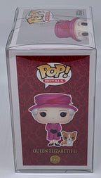 Queen Elizabeth II Pop #01 with Corgi Funko The Royal Family 2022 in Protector