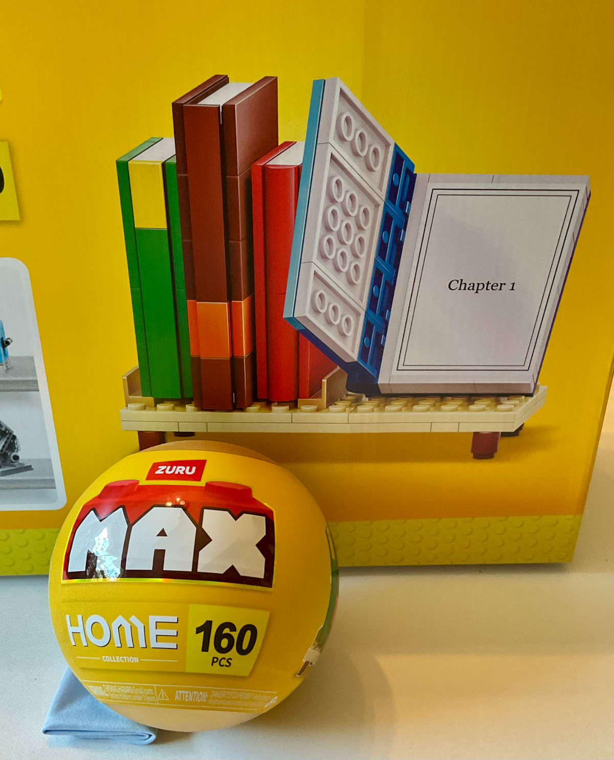 Max Home Books Build Brick 160 Pieces by Zuru Books on the Shelf Building Blocks