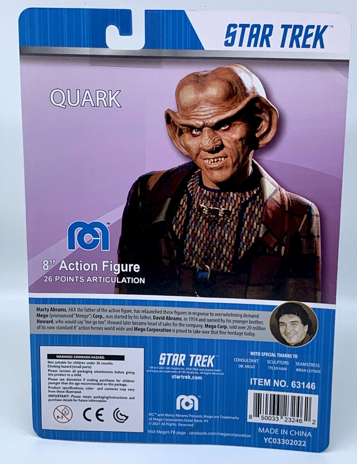 Star Trek Deep Space 9 Quark 8 inch Action Figure  MEGO
