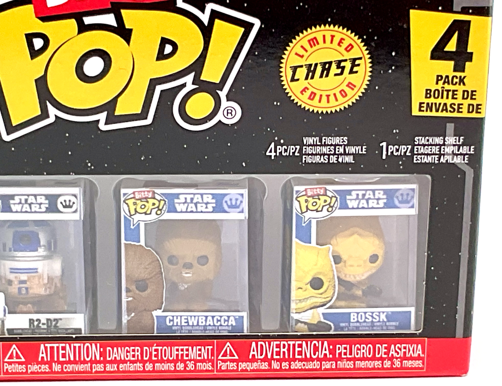 Star Wars Funko Bitty Pop 4-Pack with Stackable Shelf 2025 (C)