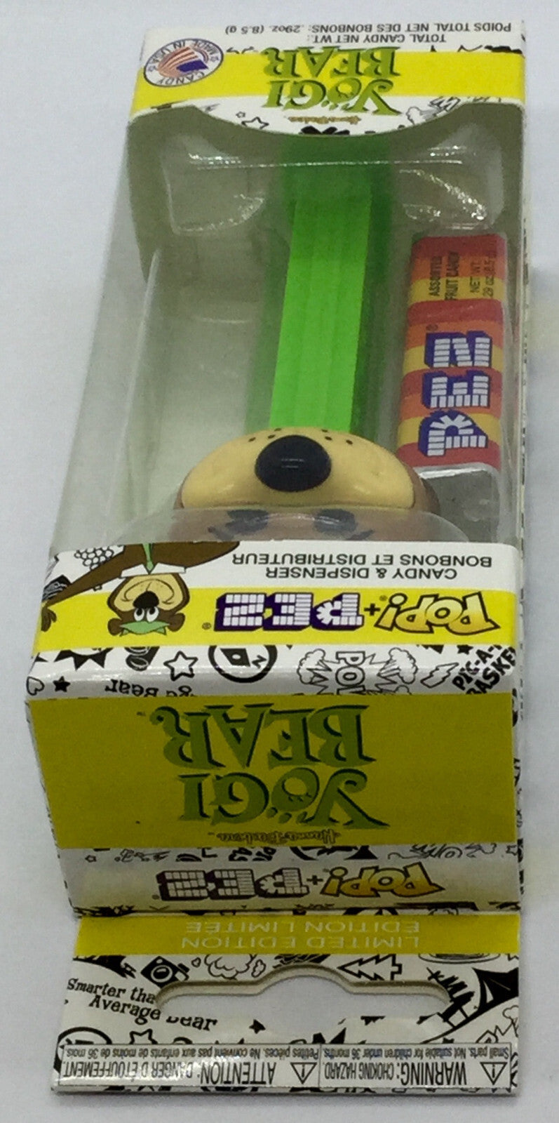 Yogi Bear Funko Pop Pez Dispenser/Candy Hanna Barbera 2018 Vaulted green stem