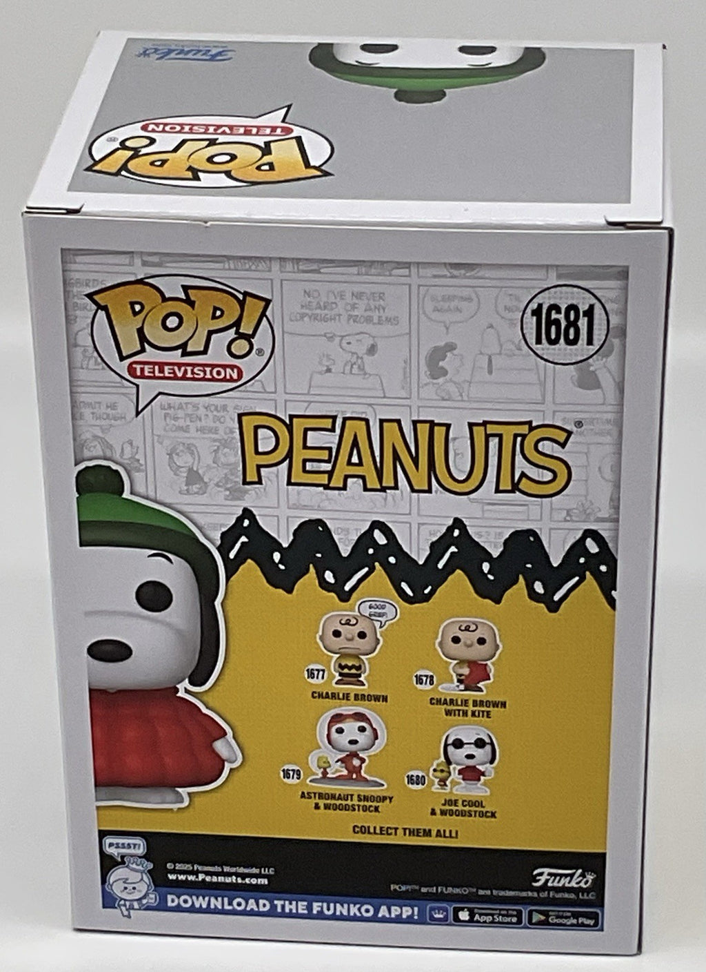 Peanuts Snoopy Pop #1681 Puffy Coat Snoopy Funko Pop Television 2024