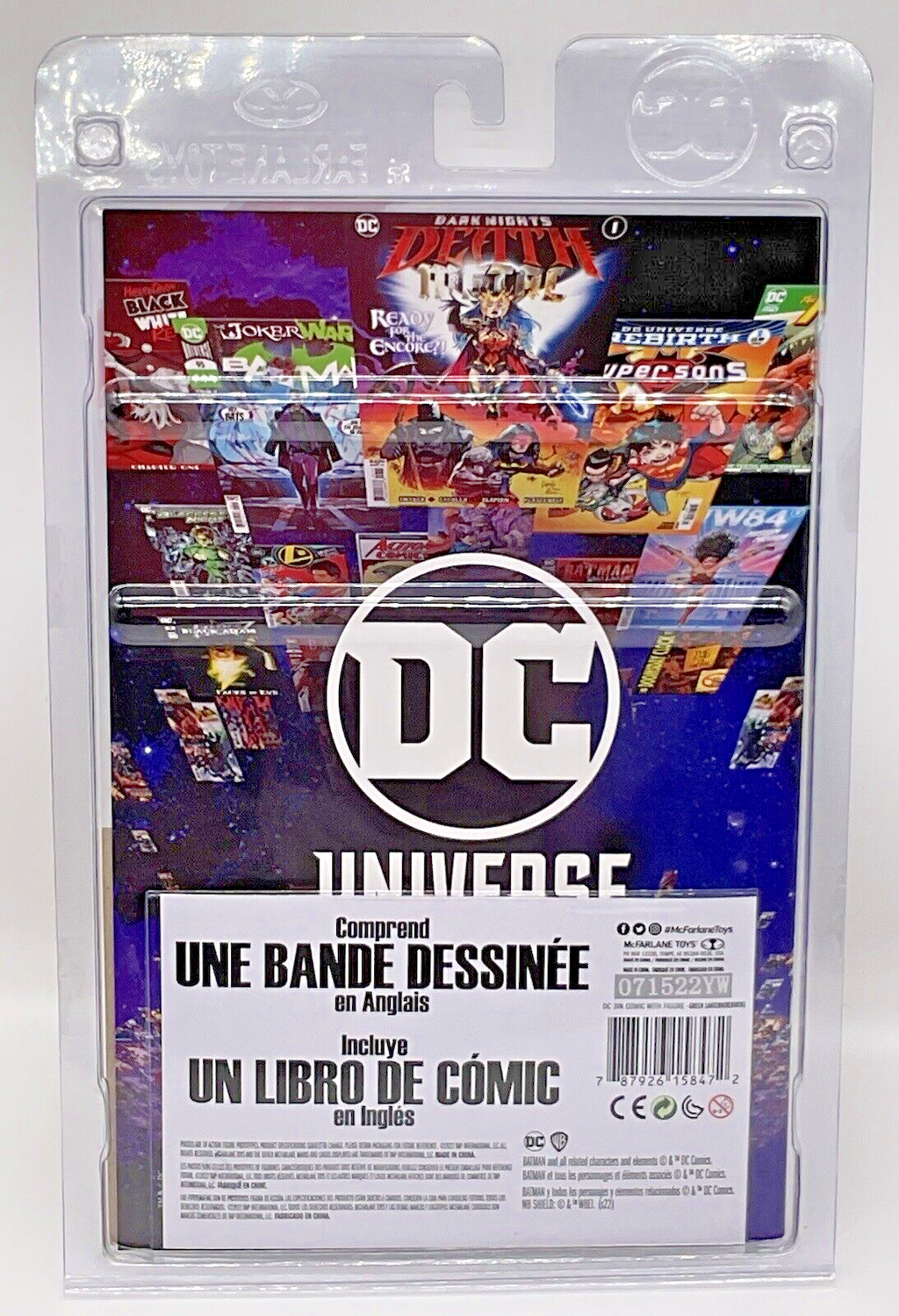 Green Lantern Figure and Comic Book Rebirth #1 Of 6 - 3 in. Figure McFarlane Toy