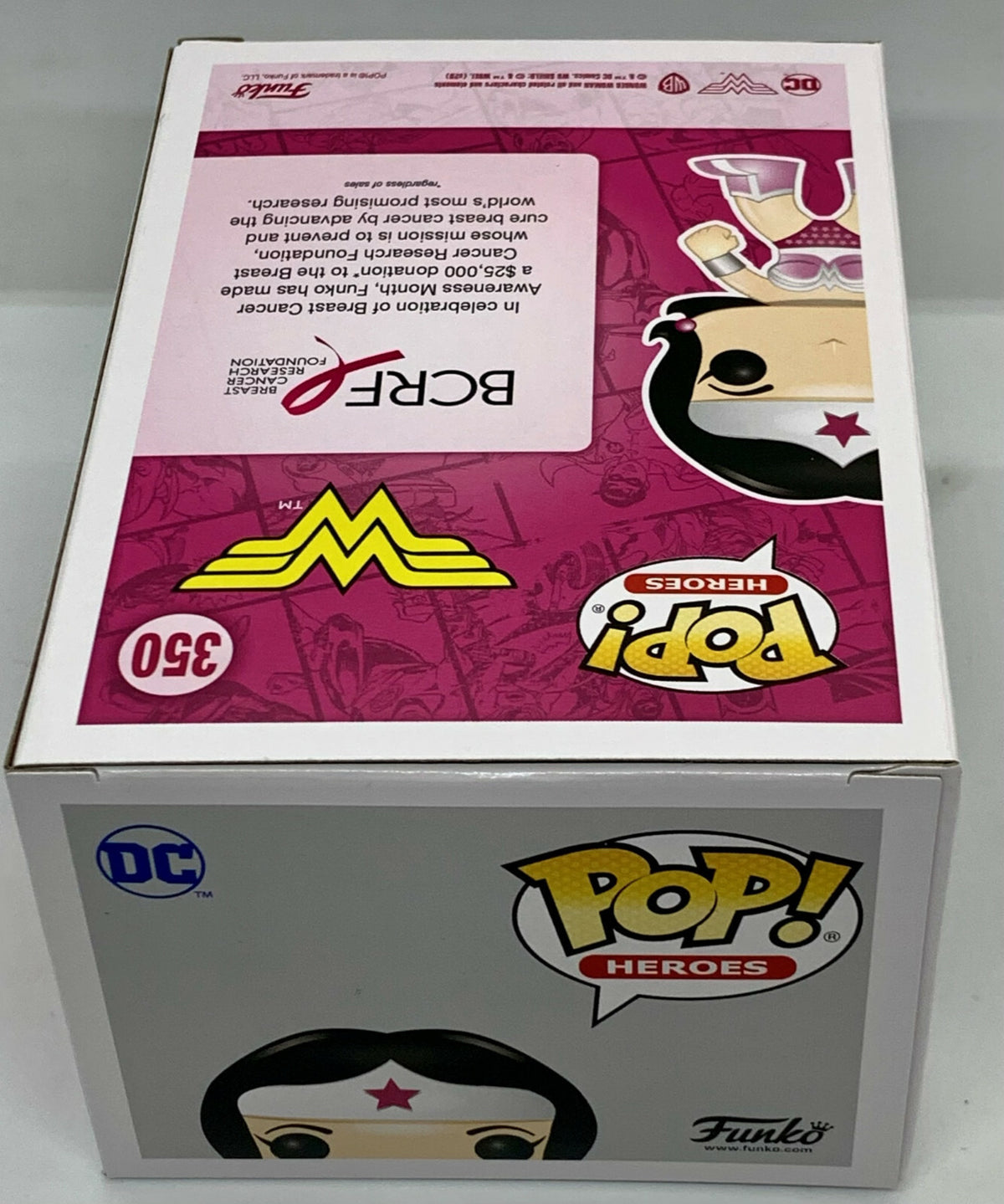 Wonder Woman Pop #350 DC Funko Pop Heroes 2020 Breast Cancer Awareness 