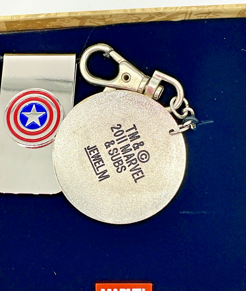 Captain America Money Clip and Key Chain Clip Marvel Comics Captain America