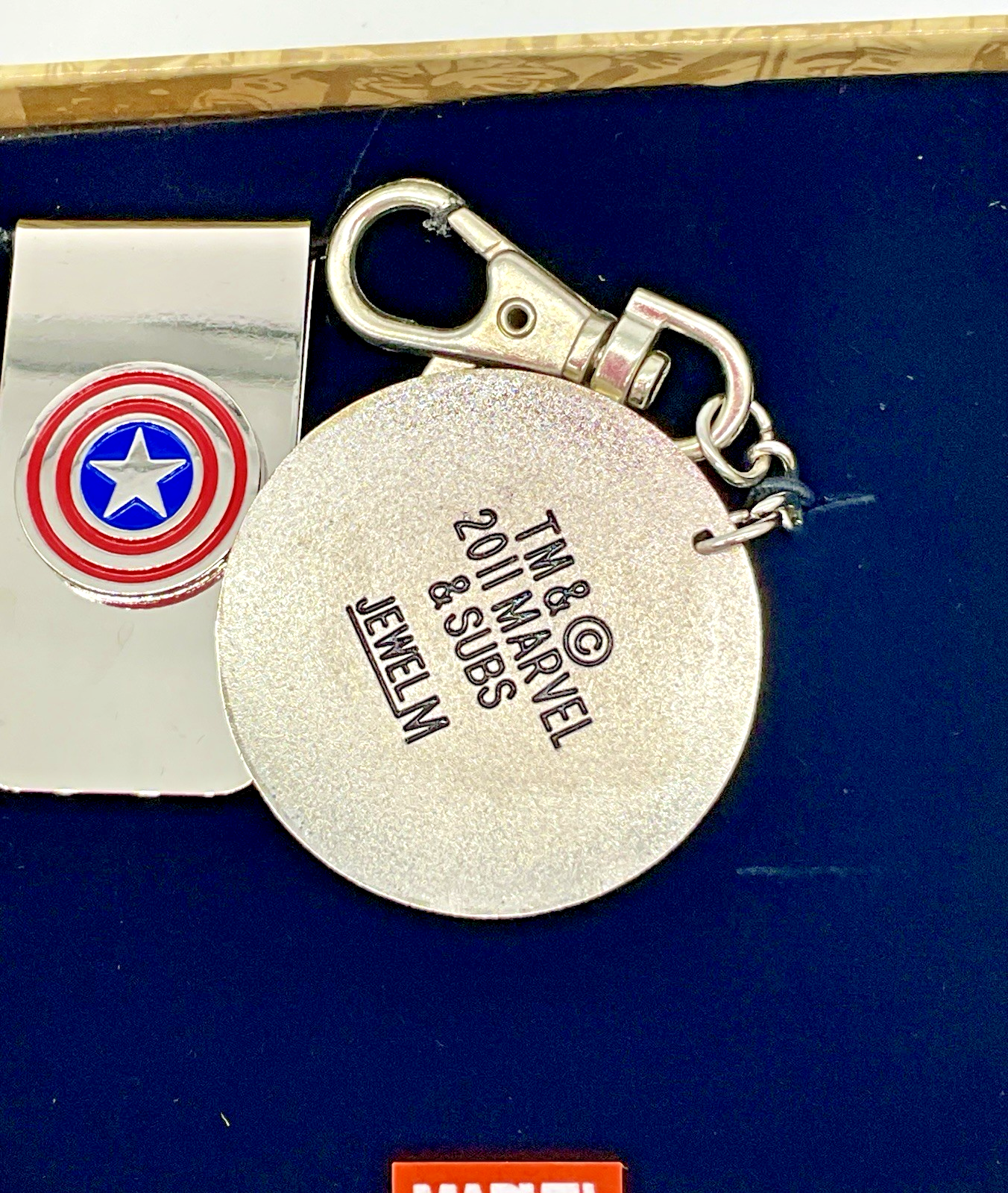 Captain America Money Clip and Key Chain Clip Marvel Comics Captain America